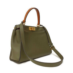 Fendi Leather Shoulder Bag Regular Peekaboo